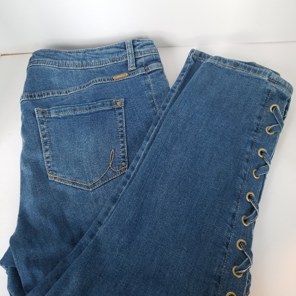 INC Slim Tech Fit Ankle Jean w/ Grommets Size 16W